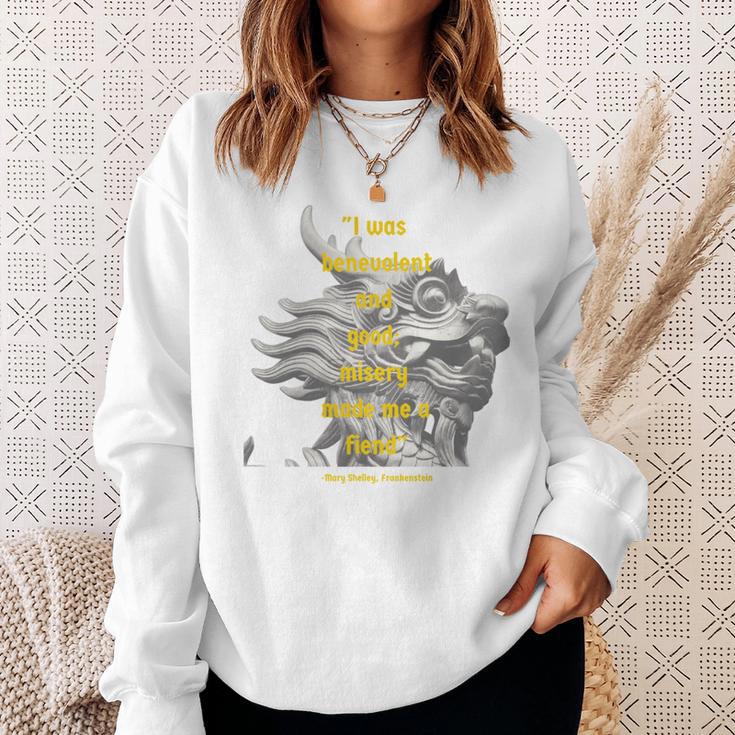 Mary Shelley Frankenstein Quote Book Lover Sweatshirt Gifts for Her