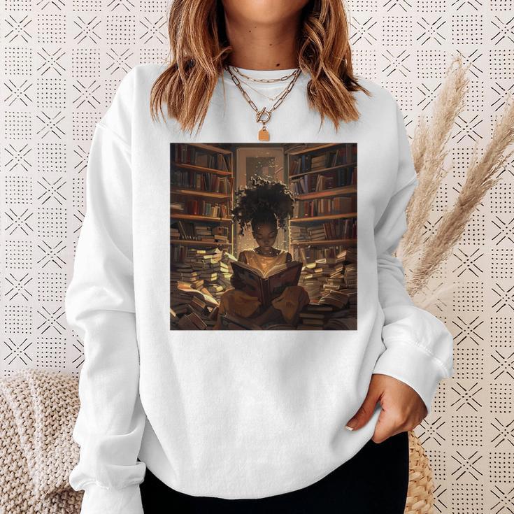 Melanin Afro Women Educated Reading Book History Comfort Colors Crop Top Sweatshirt Gifts for Her Melanin Afro Women Educated Reading Book History Comfort Colors Crop Top Sweatshirt Gifts for Her