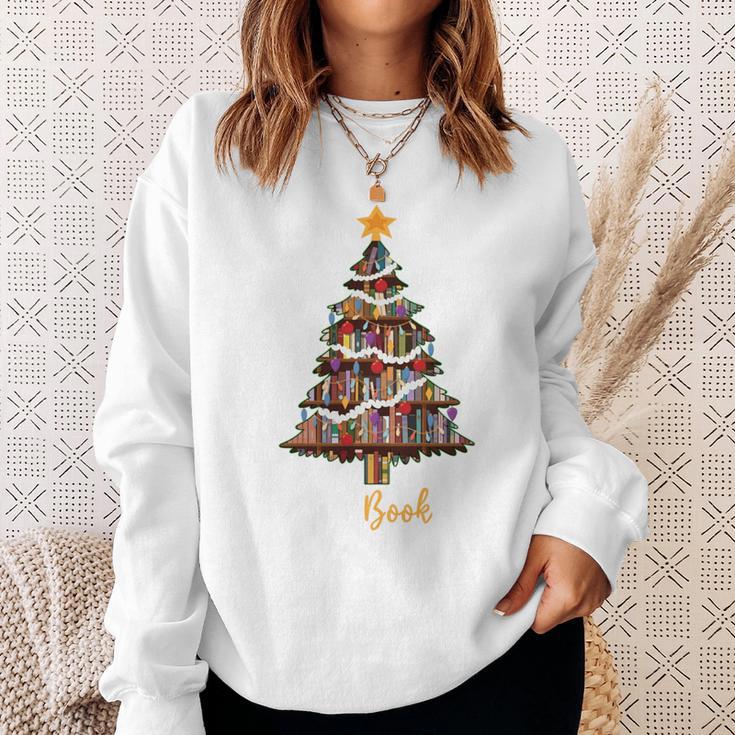 Merry Bookmas Book Reading Lover Library Reader Enthusiast Sweatshirt Gifts for Her