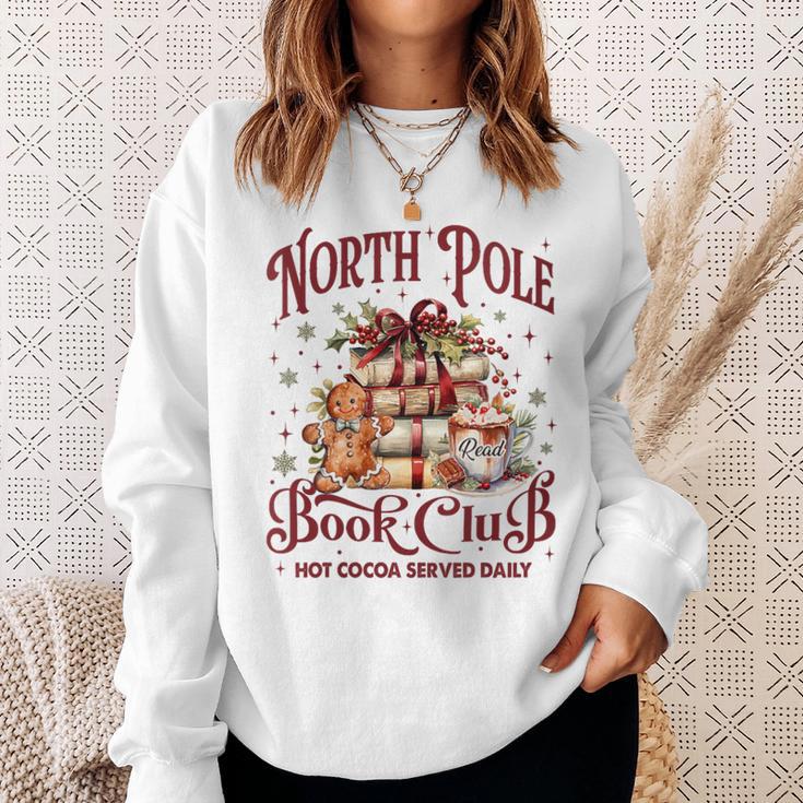 North Pole Book Club Sweatshirt Gifts for Her