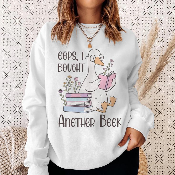 Oops I Bought Another Book Silly Goose Sweatshirt Gifts for Her