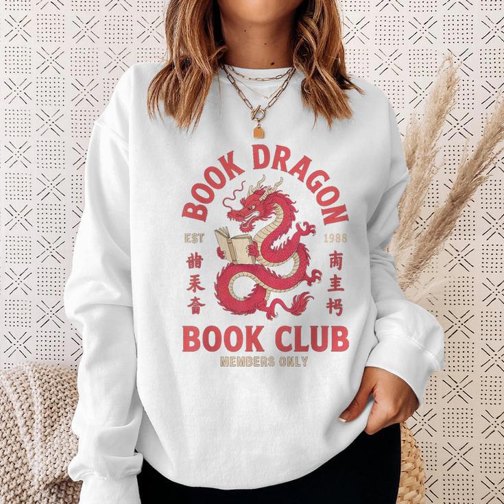 Please Bookworm Be Book Dragon Club School Nerd Library CNY Sweatshirt Gifts for Her Please Bookworm Be Book Dragon Club School Nerd Library CNY Sweatshirt Gifts for Her