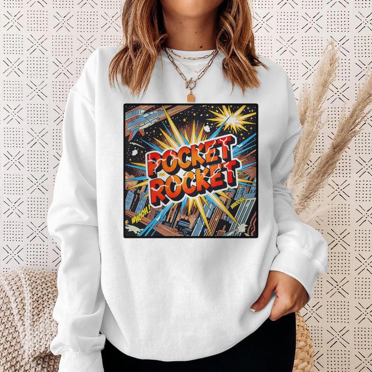 Pocket Rocket Comic Book Style Premium Tri-Blend Sweatshirt Gifts for Her Pocket Rocket Comic Book Style Premium Tri-Blend Sweatshirt Gifts for Her