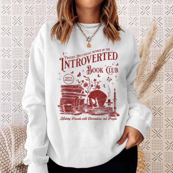 Proud Anti Social Member Of Introverted Book Club Sweatshirt Gifts for Her