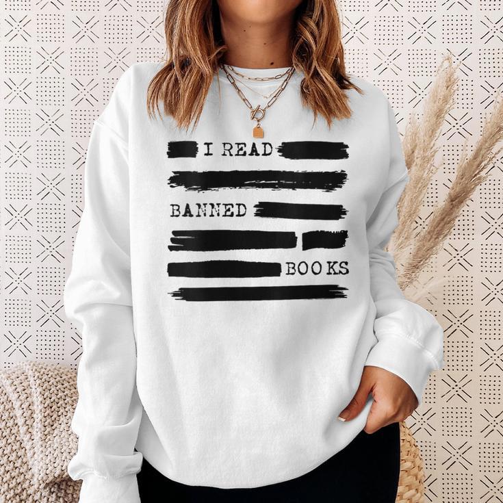 I Read Banned Books Banned Books Week Librarian Teacher Sweatshirt Gifts for Her