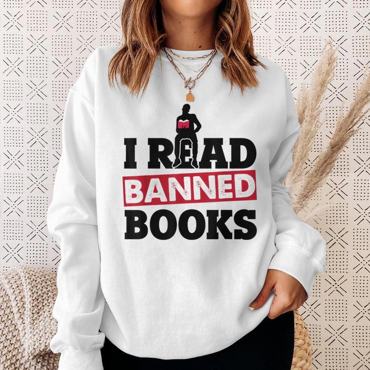 I Read Banned Books Banned Books Week Reading Men Sweatshirt Gifts for Her