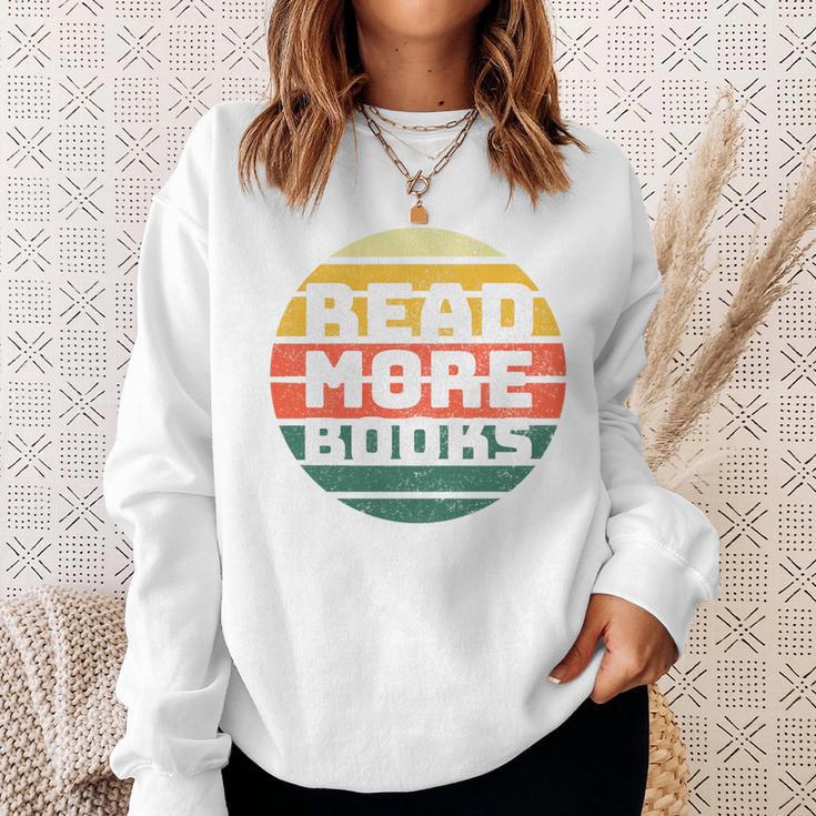 Read More Books Retro Vintage Book Lover Premium Tri-Blend Sweatshirt Gifts for Her Read More Books Retro Vintage Book Lover Premium Tri-Blend Sweatshirt Gifts for Her