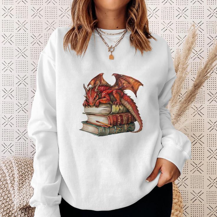 I Read Because Roasting People Is Frowned Upon Dragon Book Premium Tri-Blend Sweatshirt Gifts for Her
