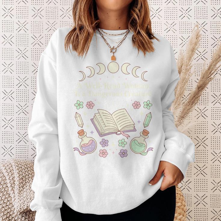 Well Read Woman Literature Quote Celestial Book Floral Sweatshirt Gifts for Her Well Read Woman Literature Quote Celestial Book Floral Sweatshirt Gifts for Her