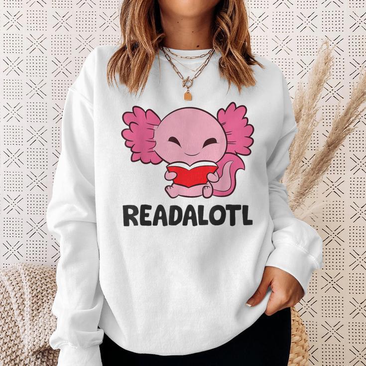 Readalotl Love Axolotls Reading Books And Axolotls Sweatshirt Gifts for Her Readalotl Love Axolotls Reading Books And Axolotls Sweatshirt Gifts for Her