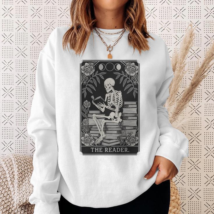 The Reader – Gothic Book Lover Dark Academia Premium Tri-Blend Sweatshirt Gifts for Her
