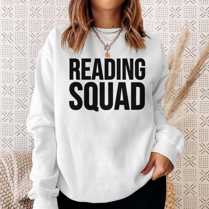 Reader Book Lover Reading Squad Sweatshirt Gifts for Her Reader Book Lover Reading Squad Sweatshirt Gifts for Her
