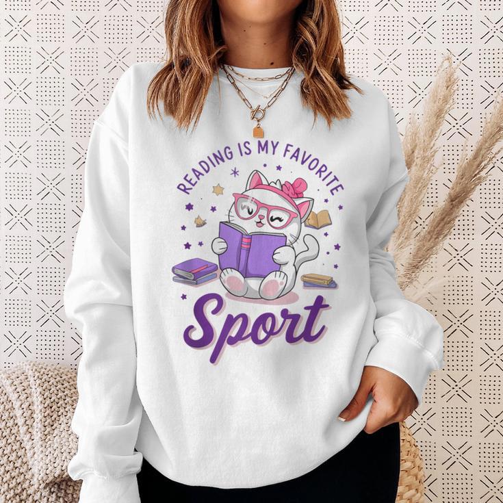 Reading Is My Favorite Sport Saying Quote Book Lovers Sweatshirt Gifts for Her Reading Is My Favorite Sport Saying Quote Book Lovers Sweatshirt Gifts for Her
