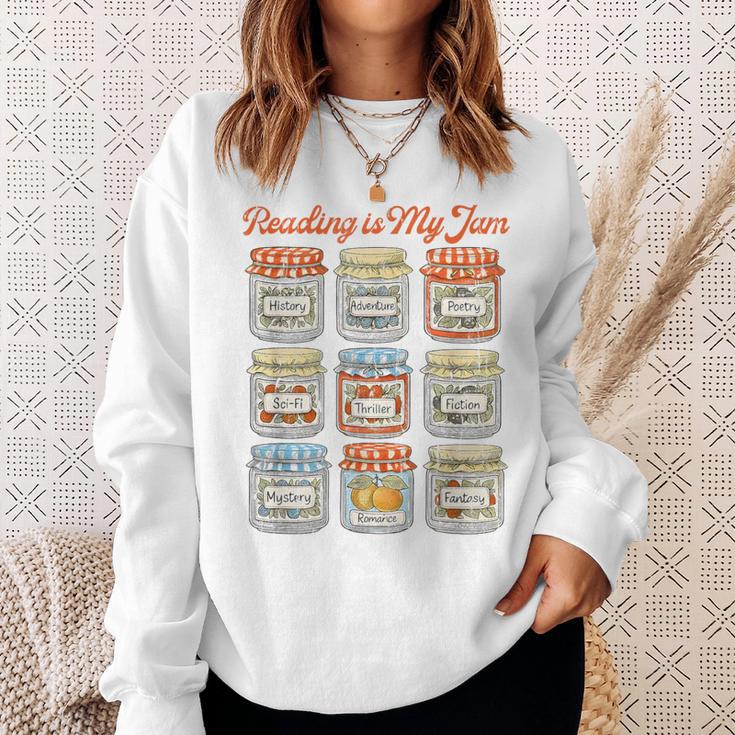 Reading Is My Jam Book Lover Fantasy Reader Sweatshirt Gifts for Her Reading Is My Jam Book Lover Fantasy Reader Sweatshirt Gifts for Her