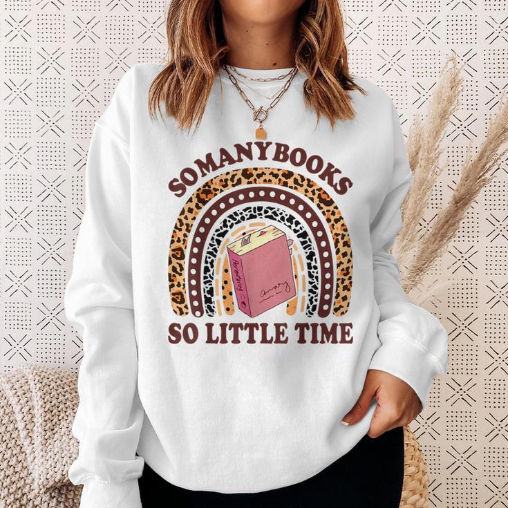Reading-TShirt So Many Books Little Time Bookworm Teacher Sweatshirt Gifts for Her Reading-TShirt So Many Books Little Time Bookworm Teacher Sweatshirt Gifts for Her