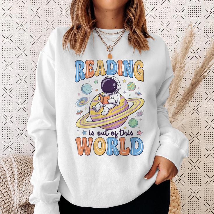 Reading Out Of The World Book Lover Reading Boys Girls Kids Sweatshirt Gifts for Her Reading Out Of The World Book Lover Reading Boys Girls Kids Sweatshirt Gifts for Her