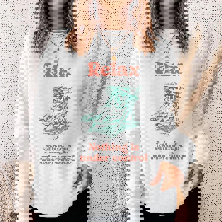 Relax Labrador Dog Owner Graphic スウェットシャツ 彼女への贈り物