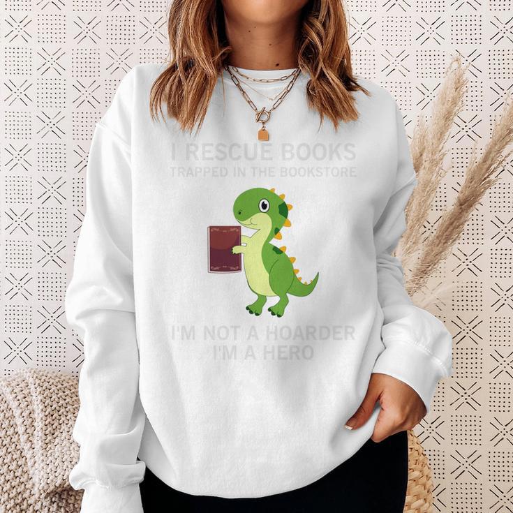 I Rescue Book Trapped In The Bookstore I'm Not A Hoarder Sweatshirt Gifts for Her