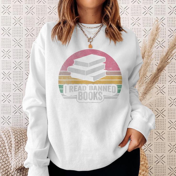 Retro Vintage Banned Books Shirt I Read Banned Books Sweatshirt Gifts for Her Retro Vintage Banned Books Shirt I Read Banned Books Sweatshirt Gifts for Her