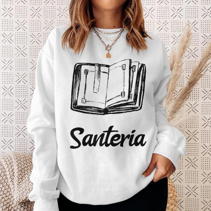 Santeria Bruja Book Sweatshirt Gifts for Her Santeria Bruja Book Sweatshirt Gifts for Her