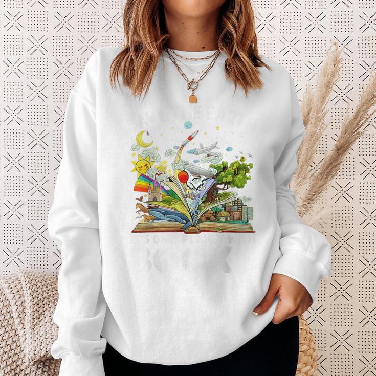 Save Earth It´s Only Planet With Books Reader Earth Day Sweatshirt Gifts for Her