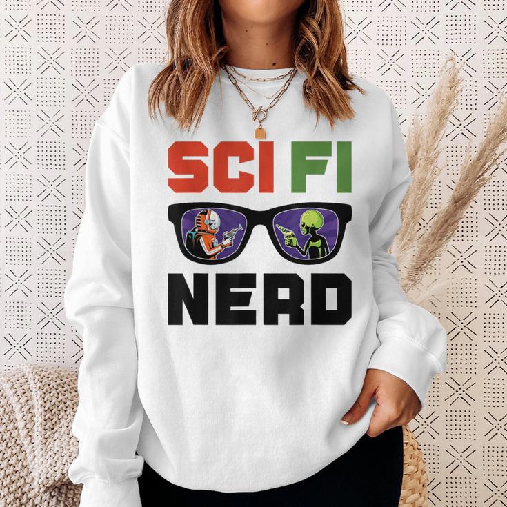 Sci Fi Nerd Science Fiction Book Movie Fan Sweatshirt Gifts for Her