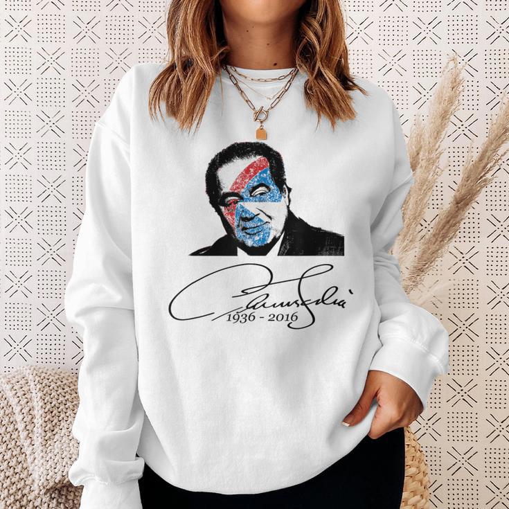 Signature And Bust Antonin Scalia Tshirt Justice Scalia Book Sweatshirt Gifts for Her