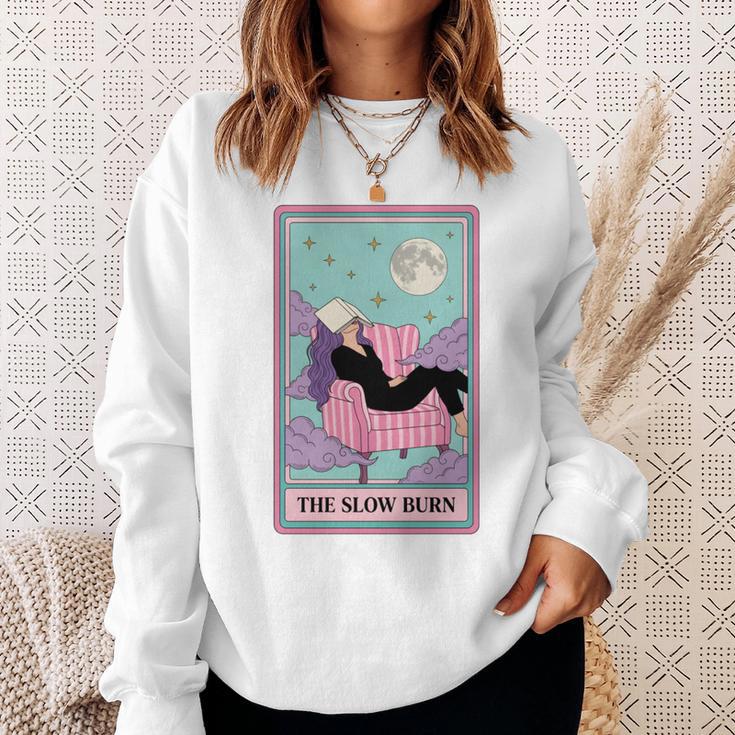 The Slow Burn Tarot Dark Romance Reader Smut Smutty Book Sweatshirt Gifts for Her The Slow Burn Tarot Dark Romance Reader Smut Smutty Book Sweatshirt Gifts for Her