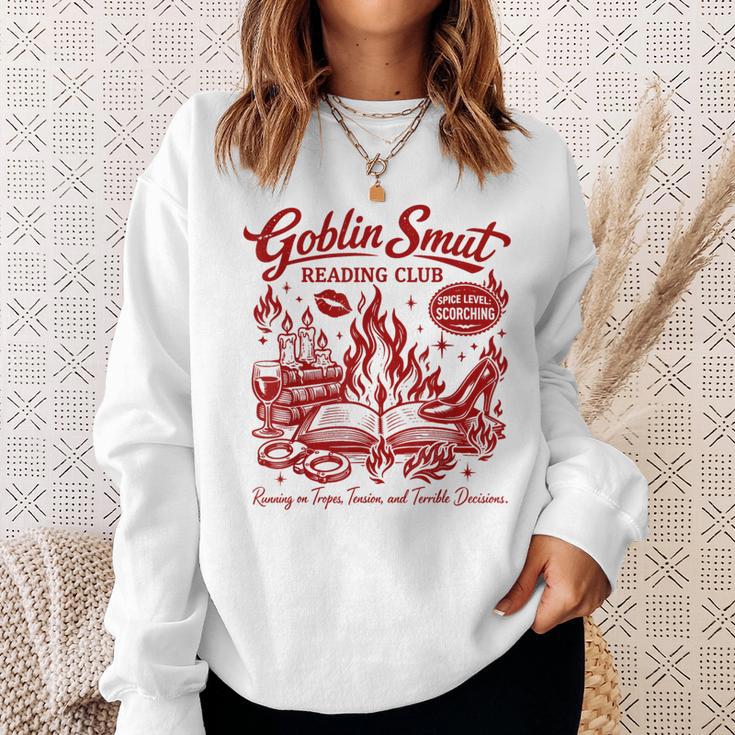 Smut Reader Smutty Spicy Book Goblin Smut Reading Club Sweatshirt Gifts for Her Smut Reader Smutty Spicy Book Goblin Smut Reading Club Sweatshirt Gifts for Her