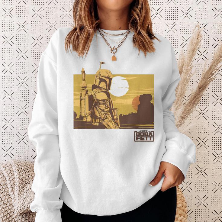 Star Wars The Book Of Boba Fett Landscape Silhouette Sweatshirt Gifts for Her