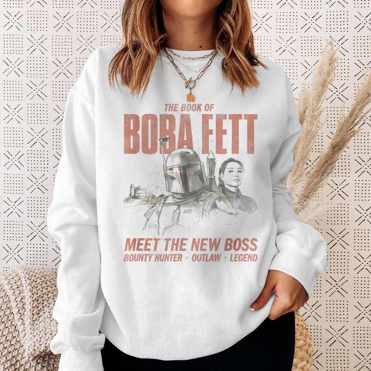 Star Wars The Book Of Boba Fett Meet The New Boss Sketch Sweatshirt Gifts for Her