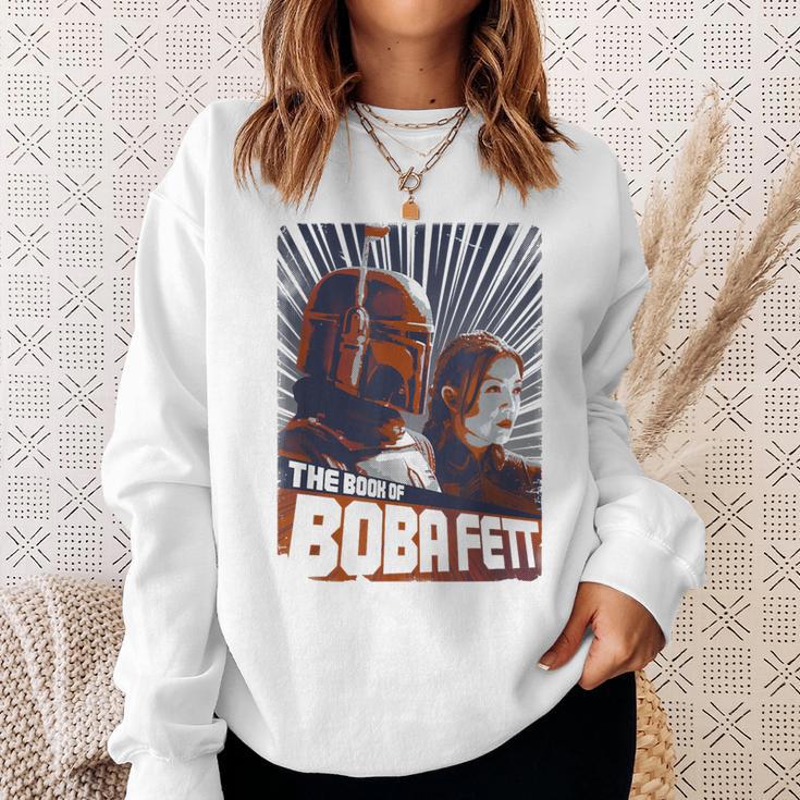 Star Wars The Book Of Boba Fett Retro Graphic Poster Sweatshirt Gifts for Her Star Wars The Book Of Boba Fett Retro Graphic Poster Sweatshirt Gifts for Her