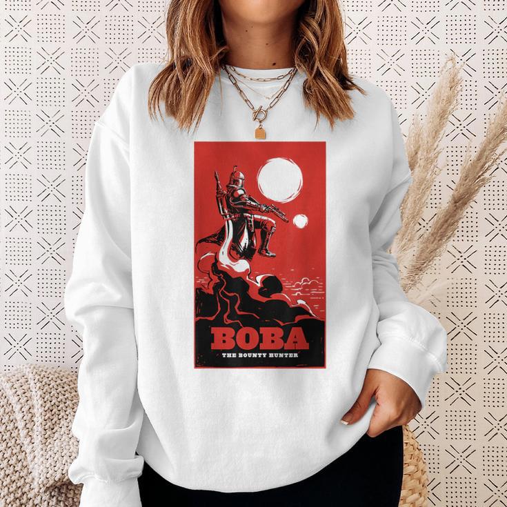 Star Wars The Book Of Boba Fett Vintage Poster Sweatshirt Gifts for Her