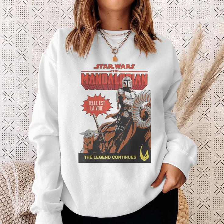 Star Wars The Mandalorian Telle Est La Voie Comic Book Sweatshirt Gifts for Her Star Wars The Mandalorian Telle Est La Voie Comic Book Sweatshirt Gifts for Her