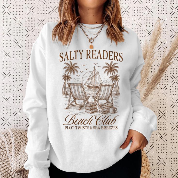 Summer Vibes Reading Book Lover Salty Readers Beach Club Sweatshirt Gifts for Her Summer Vibes Reading Book Lover Salty Readers Beach Club Sweatshirt Gifts for Her
