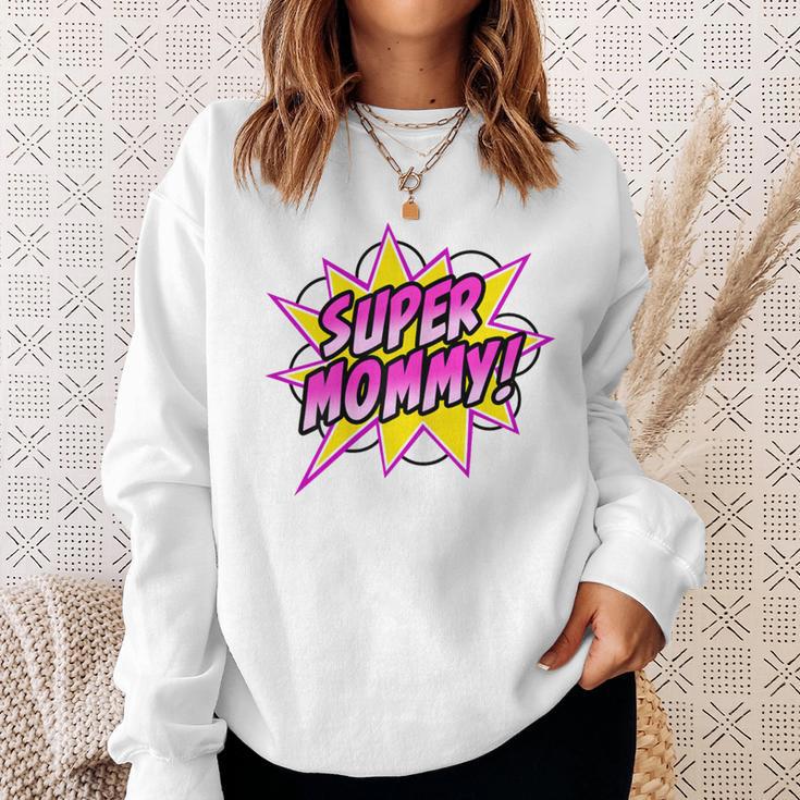 Super Mommy Comic Book Superhero Mother's Day Sweatshirt Gifts for Her Super Mommy Comic Book Superhero Mother's Day Sweatshirt Gifts for Her
