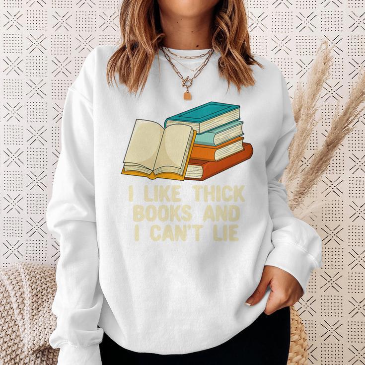 Like Thick Books Cant Lie Happiness Reading Positive Premium Tri-Blend Sweatshirt Gifts for Her