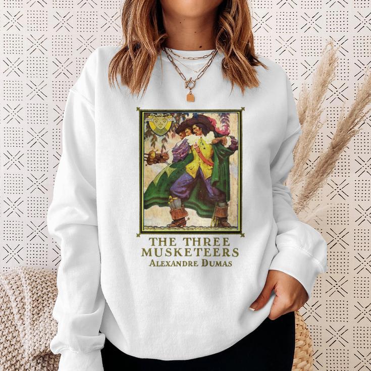 The Three Musketeers Alexandre Dumas Vintage Book Cover Sweatshirt Gifts for Her The Three Musketeers Alexandre Dumas Vintage Book Cover Sweatshirt Gifts for Her