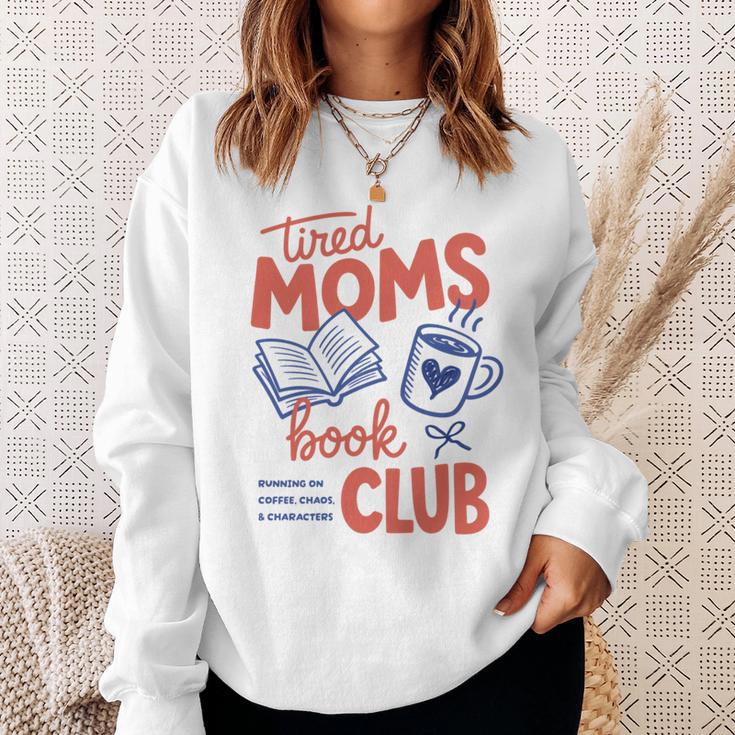 Tired Moms Book Club Mother’s Day Trendy Reading Lover Comfort Colors Crop Top Sweatshirt Gifts for Her