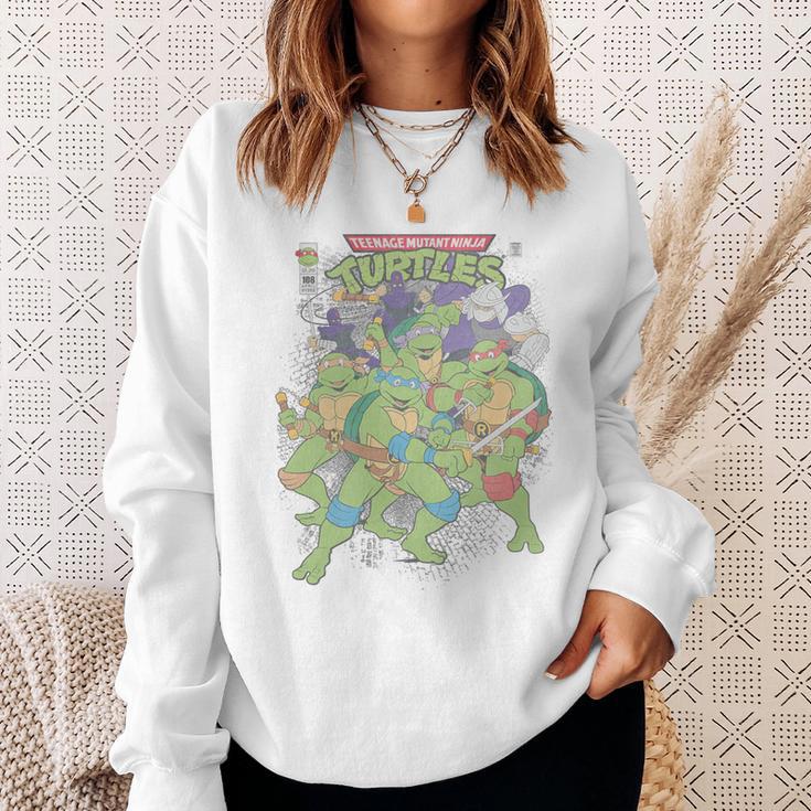 TMNT Comic Book Cover Group Shot Premium Tri-Blend Sweatshirt Gifts for Her
