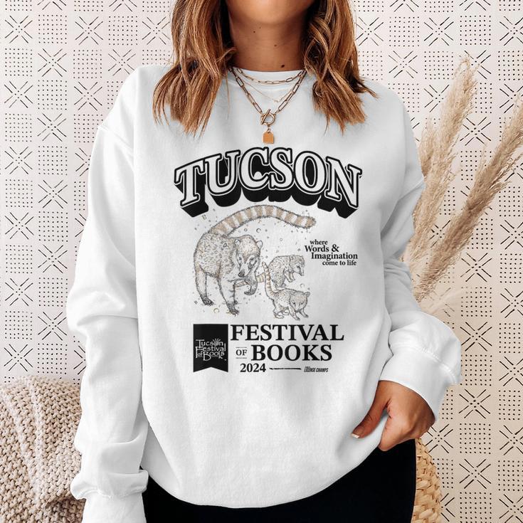 Tucson Festival Of Book TFOB 2024 Coatimundi Mascot Sweatshirt Gifts for Her
