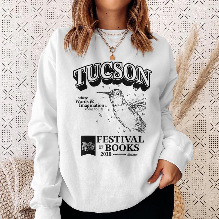 Tucson Festival Of Books TFOB 2010 Hummingbird Mascot Sweatshirt Gifts for Her
