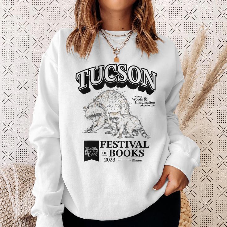 Tucson Festival Of Books TFOB 2023 Racoon Mascot Sweatshirt Gifts for Her Tucson Festival Of Books TFOB 2023 Racoon Mascot Sweatshirt Gifts for Her