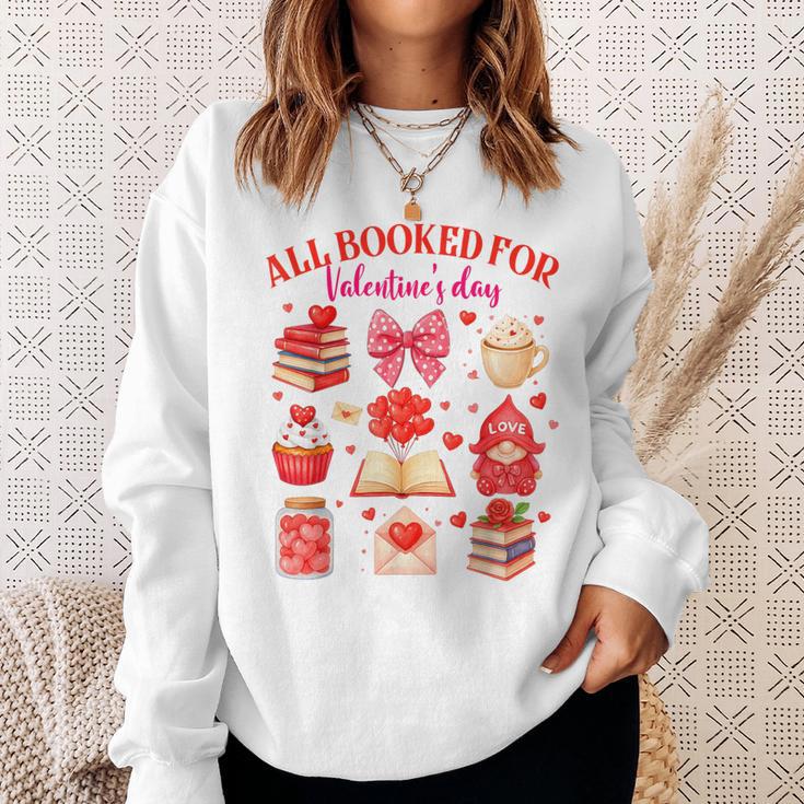 Valentines Reading Book Lover All Booked For Valentine's Day Sweatshirt Gifts for Her Valentines Reading Book Lover All Booked For Valentine's Day Sweatshirt Gifts for Her