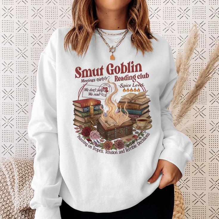 Vintage Smut Goblin Dark Romance Bookish Book Lover Sweatshirt Gifts for Her