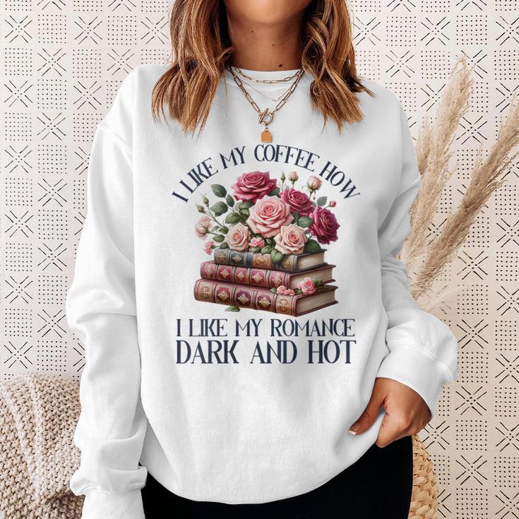 Women's Dark Romance Books Coffee Lover Spicy Book Bookish Women Sweatshirt Gifts for Her