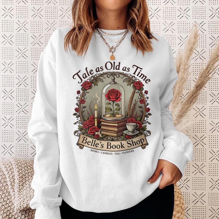 Women's Tale As Old As Time Belle's Book Shop Book Coffee Book Sweatshirt Gifts for Her Women's Tale As Old As Time Belle's Book Shop Book Coffee Book Sweatshirt Gifts for Her