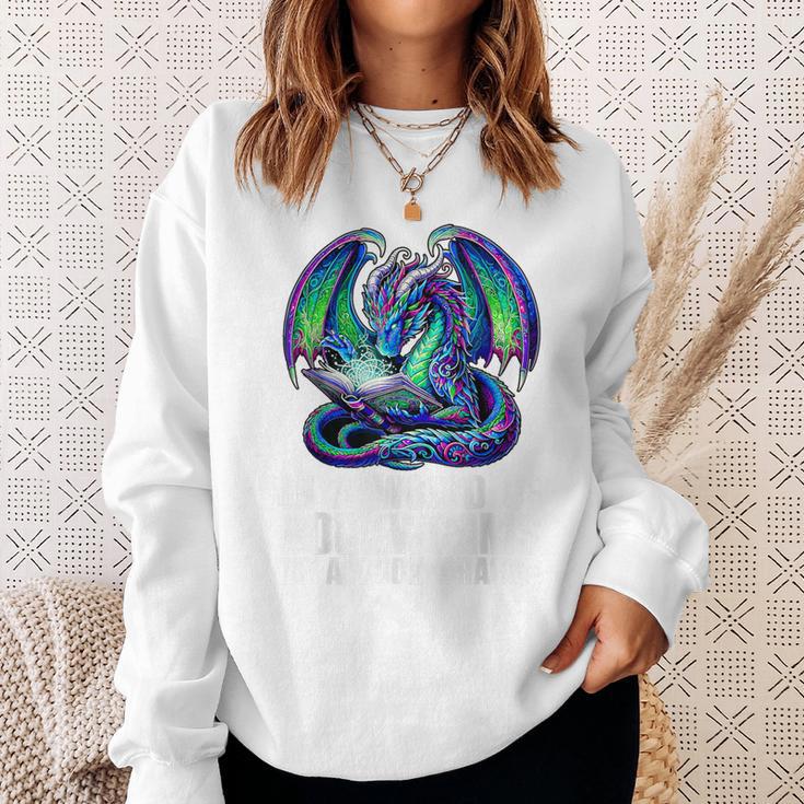 In a World Of Bookworms Be a Book Dragon Reading Sweatshirt Gifts for Her In a World Of Bookworms Be a Book Dragon Reading Sweatshirt Gifts for Her