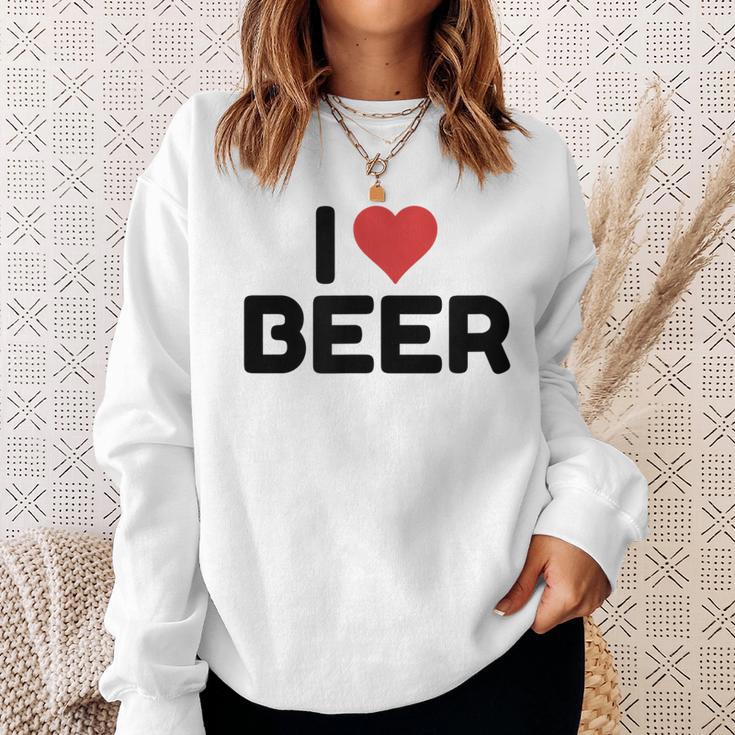アイラブビール スウェットシャツ 彼女への贈り物