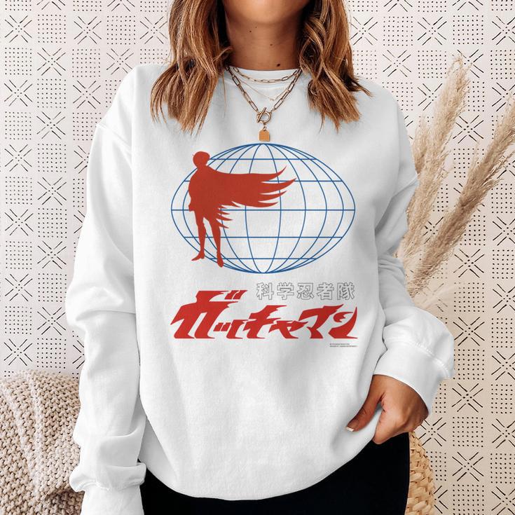 ガッチャマン O 長袖tシャツ スウェットシャツ 彼女への贈り物